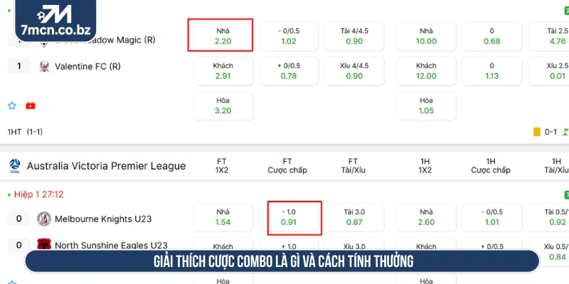 Giải thích cược combo là gì và cách tính thưởng